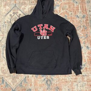 Champion Black and Red Utah Utes Men's Sweater